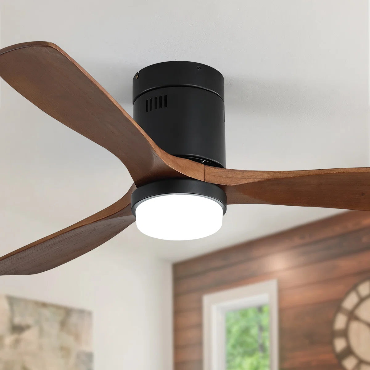 Nicola 52" 3 - Blade LED Standard Ceiling Fan with Remote Control and Light Kit Included