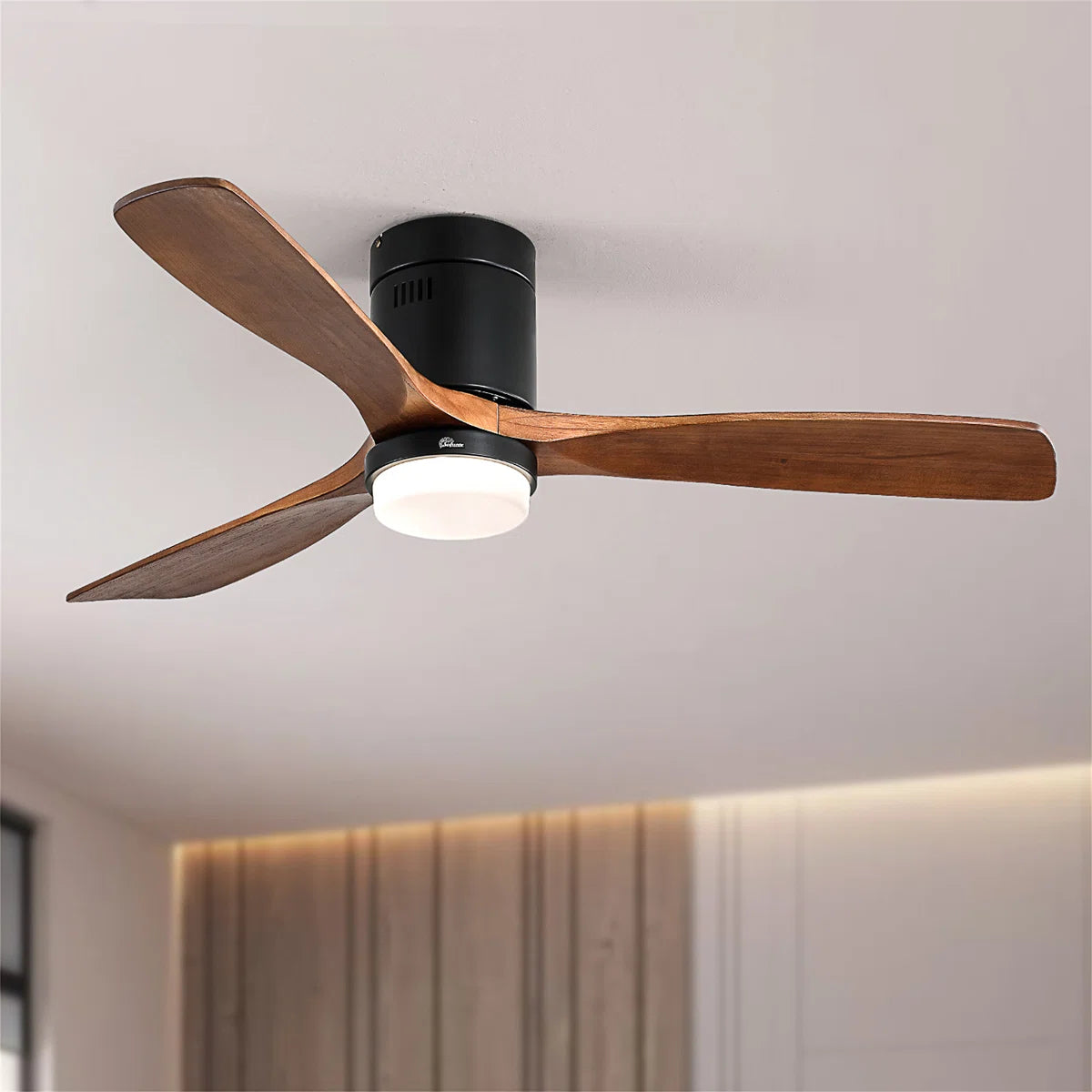 Nicola 52" 3 - Blade LED Standard Ceiling Fan with Remote Control and Light Kit Included