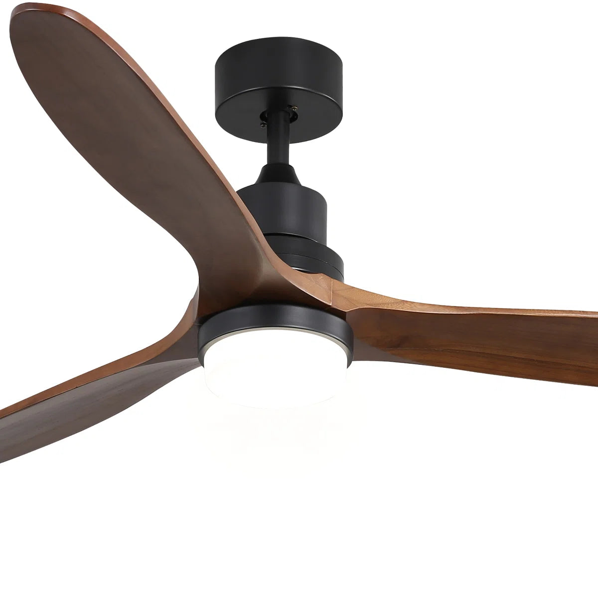 Nicola 60" 3-Blade Black Ceiling Fan With Led Light and Remote Control