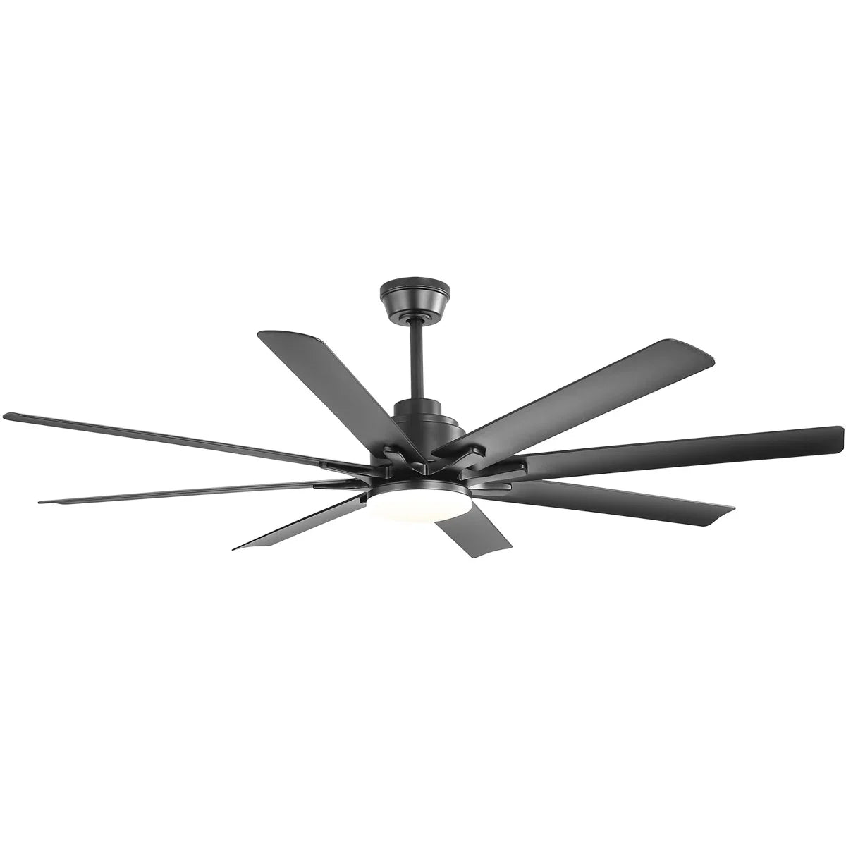 Brixham 66 Inch Large Ceiling Fan With Dimmable Led Light 8 ABS Blades Smart Remote Control Reversible DC Motor For Living Room