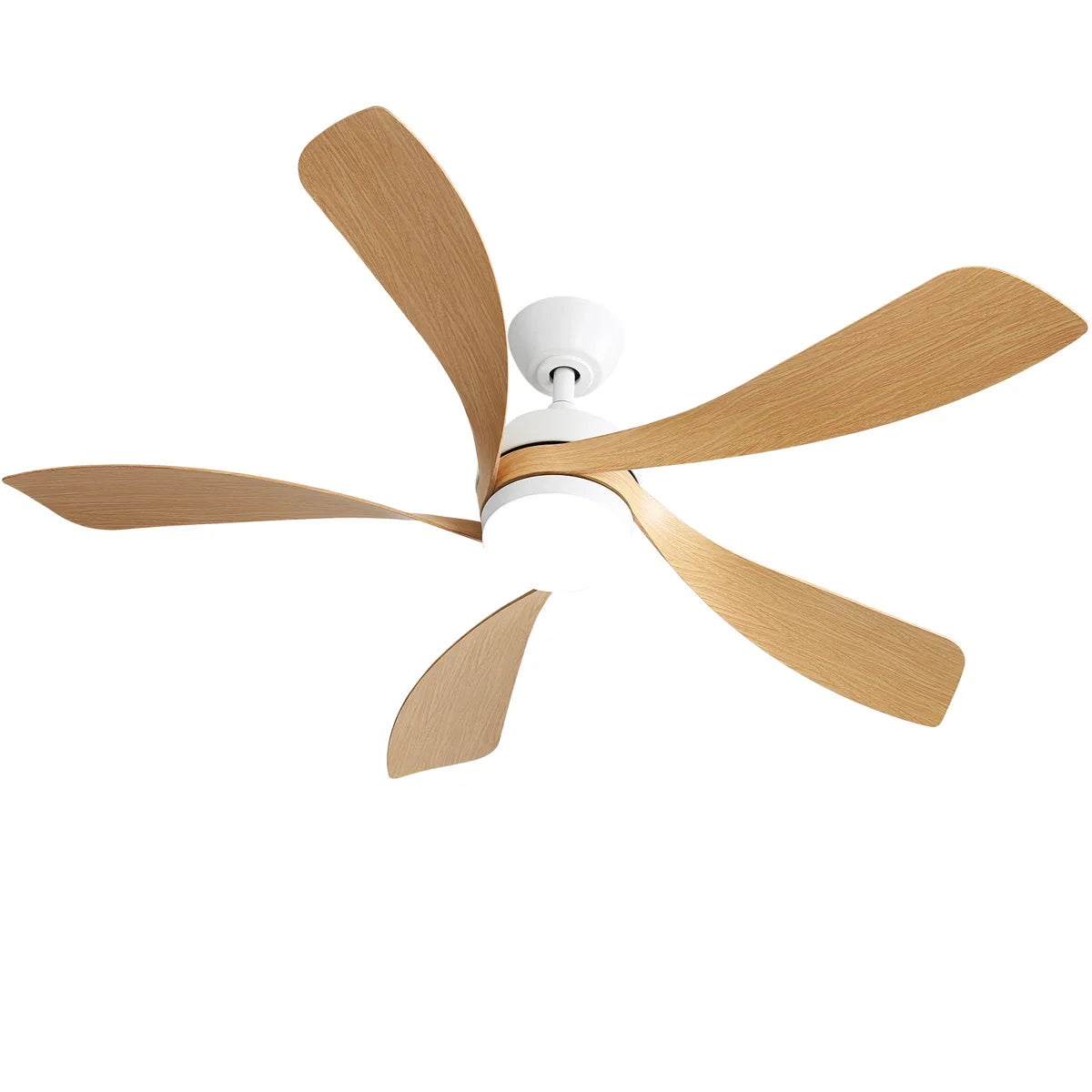 Damecia 52'' Modern Ceiling Fan with LED Light and Remote Control